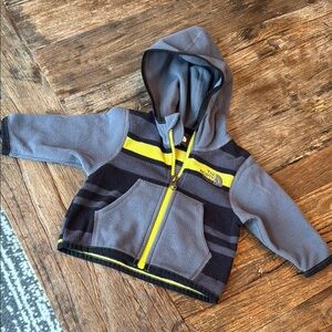 The North Face Gray Fleece with Hood